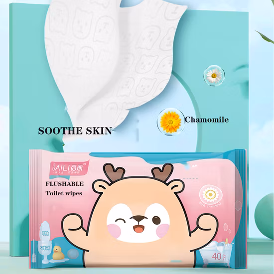 Salviette umidificate personalizzate di alta qualità all'ingrosso con carta umida avvolta con logo privato