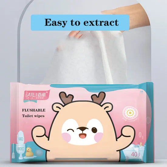 Wholesale High Quality Custom Wet Wipes Moist Paper Wrapped with Private Logo