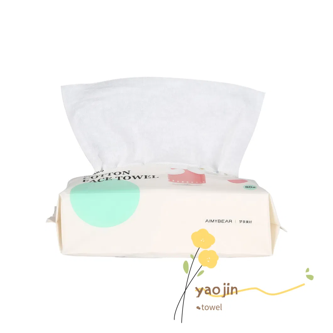 China Fast Delivery Disposable Washcloth Anti-Bacteria Quick Dry Eco-Friendly Cotton Facial Towel Supplier